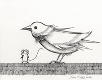 'Waiting for a friend' Original Drawing