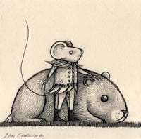 'His guinea pig' Original Drawing