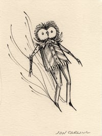 'Sliding Owlman' Original Drawing