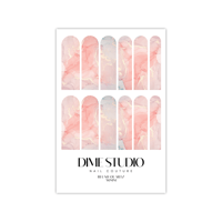 Image 3 of PINK BLUSH QUARTZ MARBLE NAIL DECALS 
