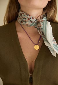 Image 1 of Petit Foulard Bloom Sauge