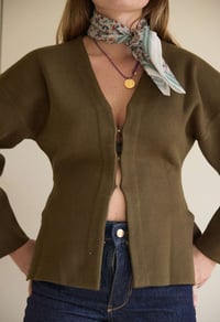 Image 2 of Petit Foulard Bloom Sauge