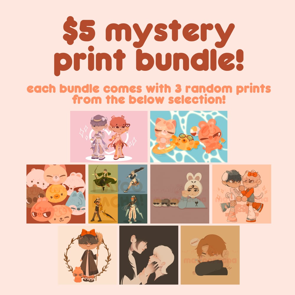 Image of mystery print bundle!!