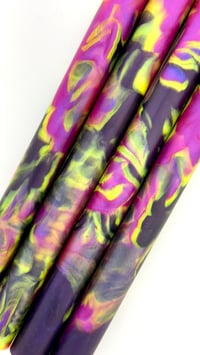 Image 1 of Black Butterfly Maker Blanks! Pressure cast with Alumilite resin, purple, pink, mauve & yellow