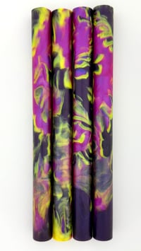 Image 2 of Black Butterfly Maker Blanks! Pressure cast with Alumilite resin, purple, pink, mauve & yellow