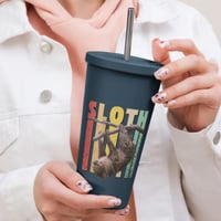 Image 3 of Sloth Hanging Around Insulated Tumbler