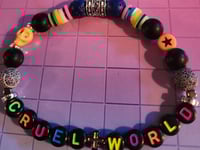 Image 1 of 80's Vibes Cruel World bracelet 