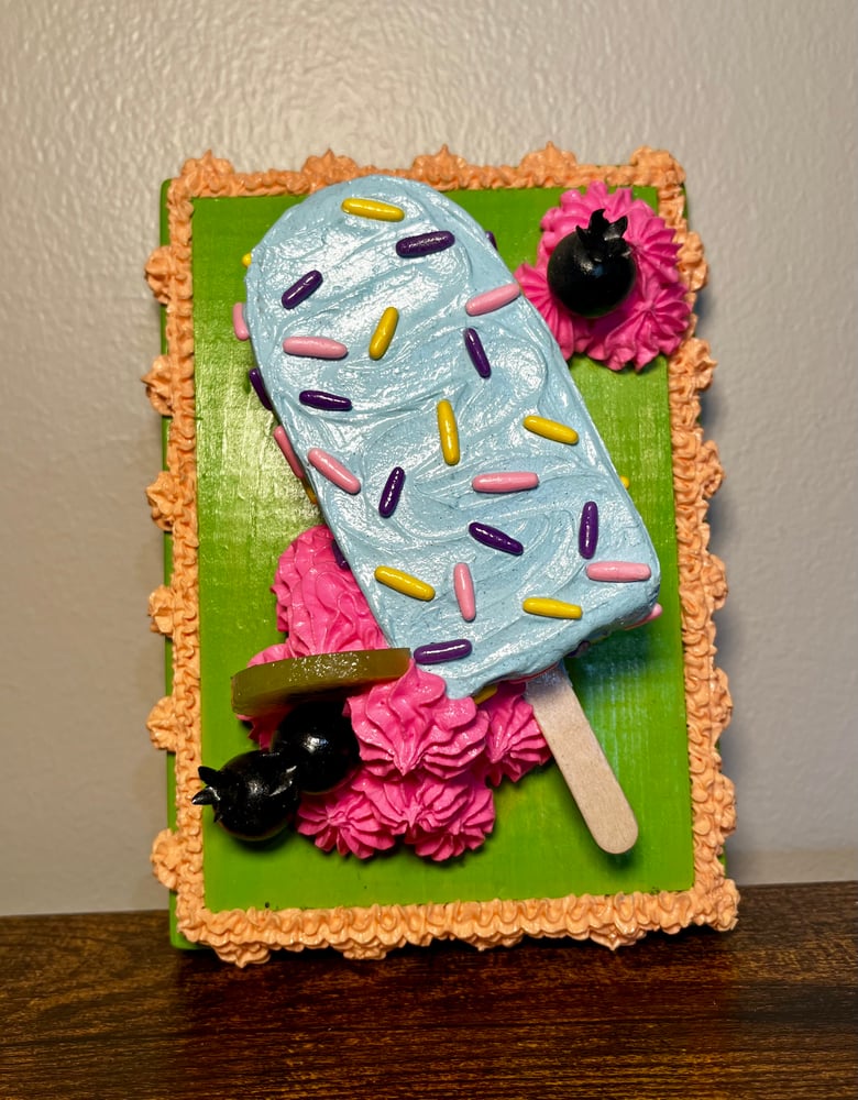 Image of Pink Berry Popsicle Plaque
