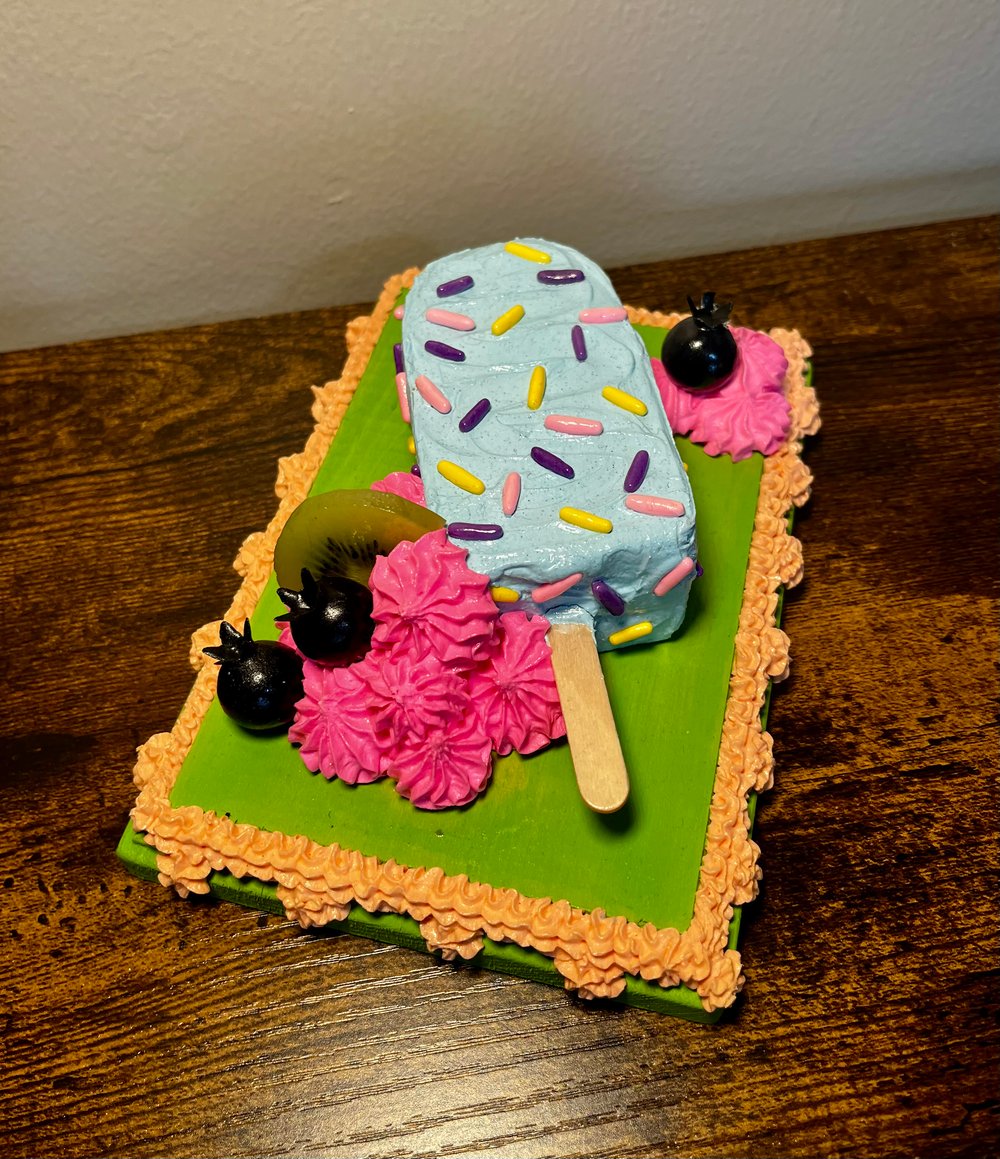 Image of Pink Berry Popsicle Plaque