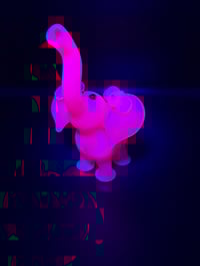 Image 3 of UV Peach Satin Micro Elephant