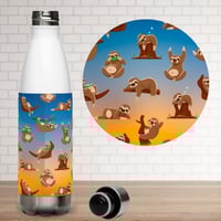 Image 2 of Sloth Sunrise Adventures Stainless Steel Water Bottle