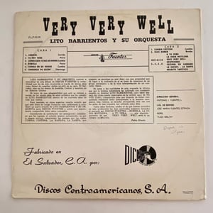Image of Lito Barrientos "Very Very Well"