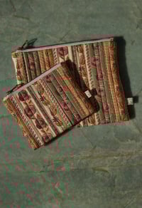 Image 1 of Porte-Monnaie Monedero Flores Olive