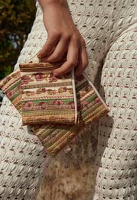 Image 2 of Porte-Monnaie Monedero Flores Olive