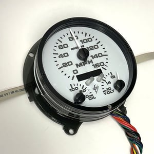 Image of 1957 WHITE Chevy Bel Air Analog Dash kit