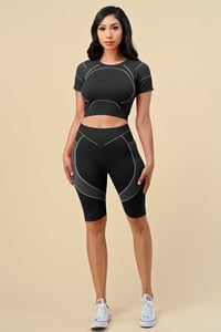 Image 1 of I Get Active Capri Short  Set
