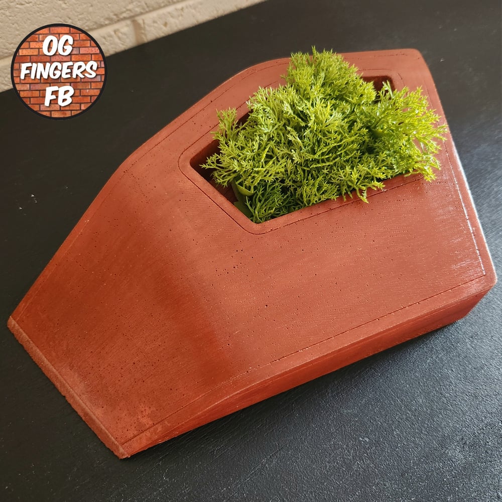 Image of Modern kicker bush planter