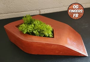 Image of Modern kicker bush planter