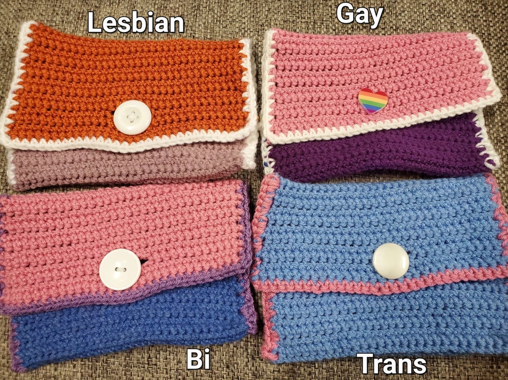 Image of Crochet Pride Bags (Lesbian, Gay, Bi, Trans)