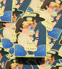 Fond Cowboys Vinyl Stickers