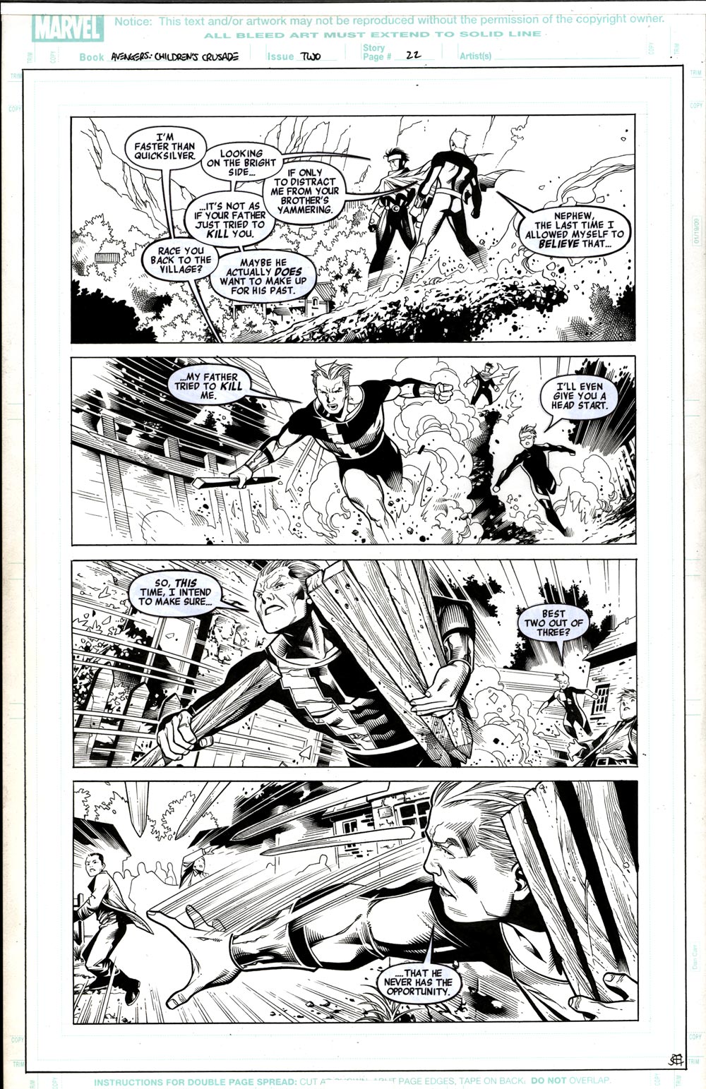 Image of AVENGERS:CHILDREN'S CRUSADE #2 p11 Original Art