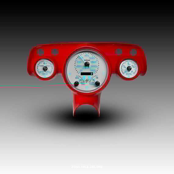 Image of 1957 Teal Chevy Bel Air Analog Dash kit