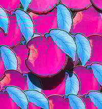 Psychedelic Peach Sticker
