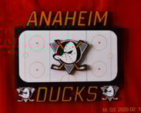 Image 1 of Anaheim Ducks Hand Crafted NHL 3D Wooden Team Logo Wall Décor Hanging Artwork.