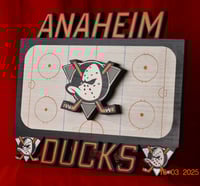 Image 4 of Anaheim Ducks Hand Crafted NHL 3D Wooden Team Logo Wall Décor Hanging Artwork.
