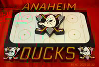 Image 10 of Anaheim Ducks Hand Crafted NHL 3D Wooden Team Logo Wall Décor Hanging Artwork.