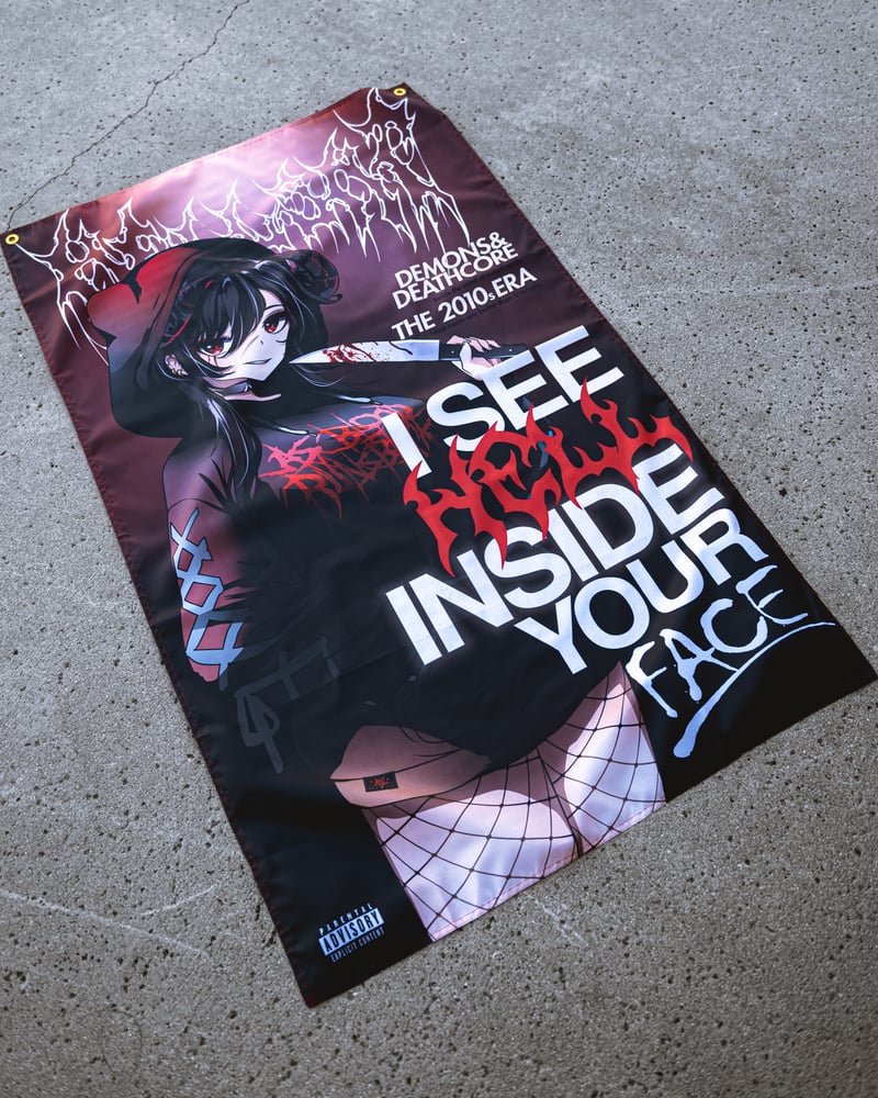 Image of As Blood Runs Black X Scarlxrd Flag