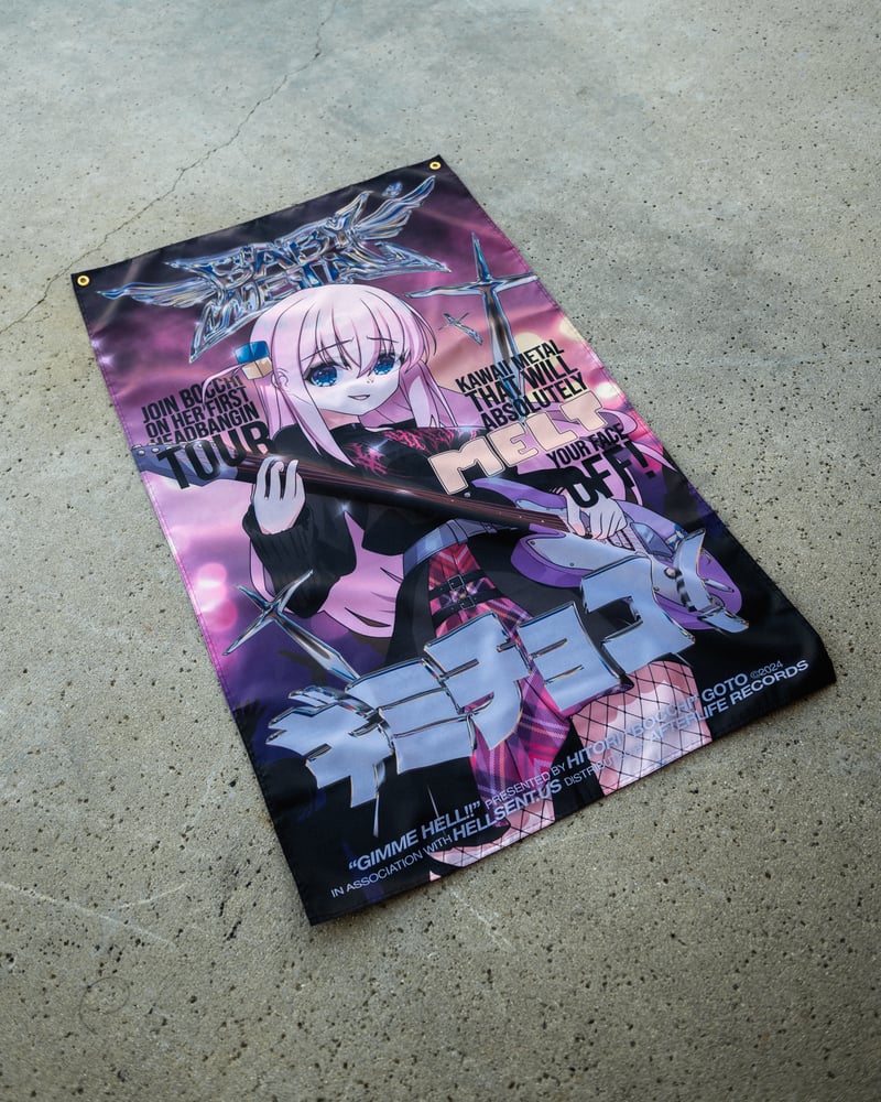 Image of Bocchi X Babymetal Flag
