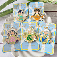 Image 1 of Genshin Impact Archons Fan Made Enamel Pins