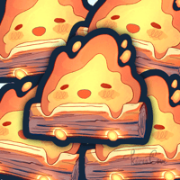 Fire Friend Sticker