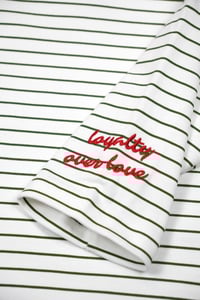 Image 3 of Khaki Stripe Long Sleeve T-Shirt