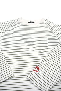 Image 2 of Khaki Stripe Long Sleeve T-Shirt