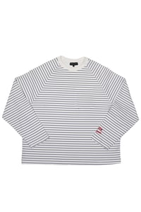 Image 1 of Navy Stripe Long Sleeve T-Shirt