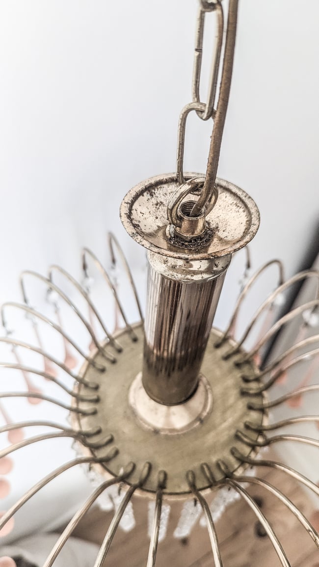 Lustre gouttes d'eau et pampilles. 