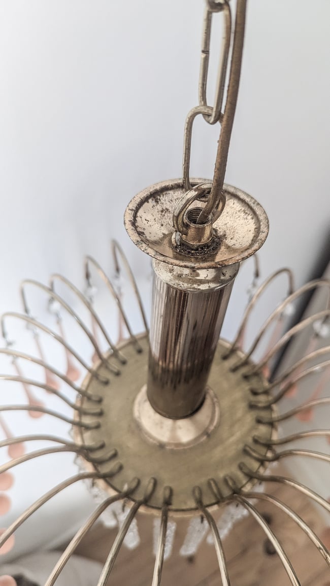 Lustre gouttes d'eau et pampilles. 