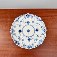 Image 3 of Royal Copenhagen Blue Fluted Full Lace Large Tea Cup Trio Set