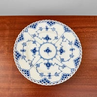 Image 4 of Royal Copenhagen Blue Fluted Full Lace Large Tea Cup Trio Set