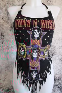 Image 2 of Guns N' Roses cross halter top