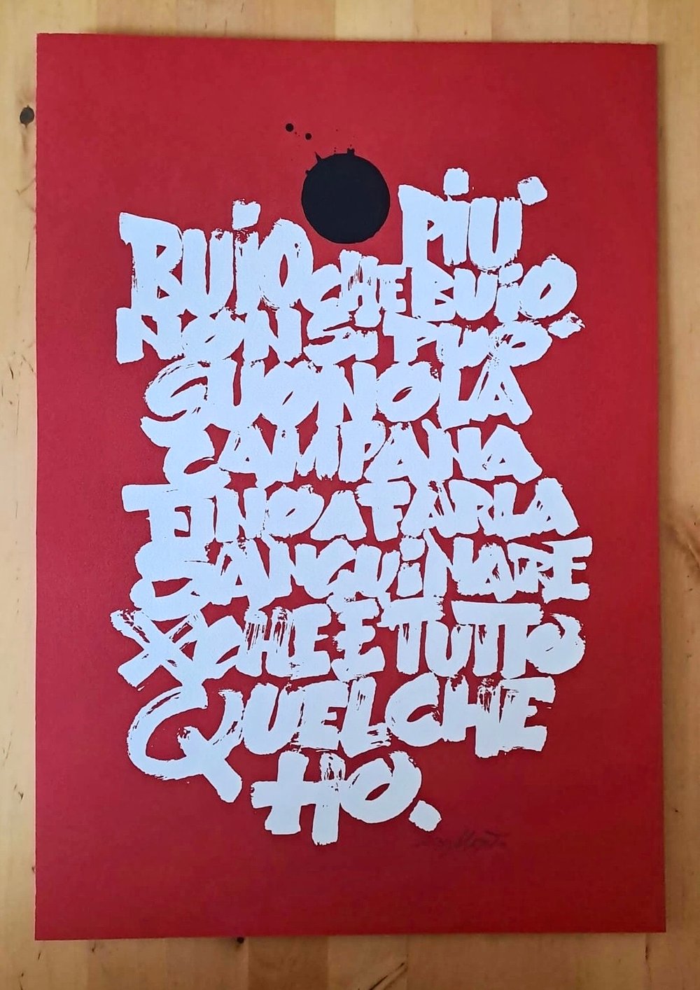 MASITO "Buio" Screen Print Red