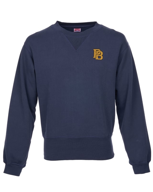 Image of 1945 Logo Sweater Navy by Pike Brothers