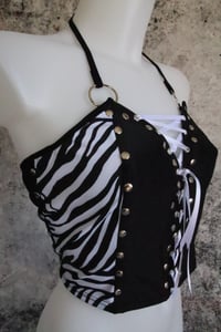 Image 6 of Zebra bustier top