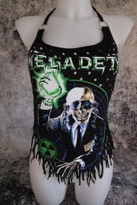 Image 3 of Megadeth Green Halter Top