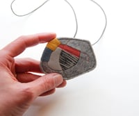 Image 2 of Textile pendant no.8