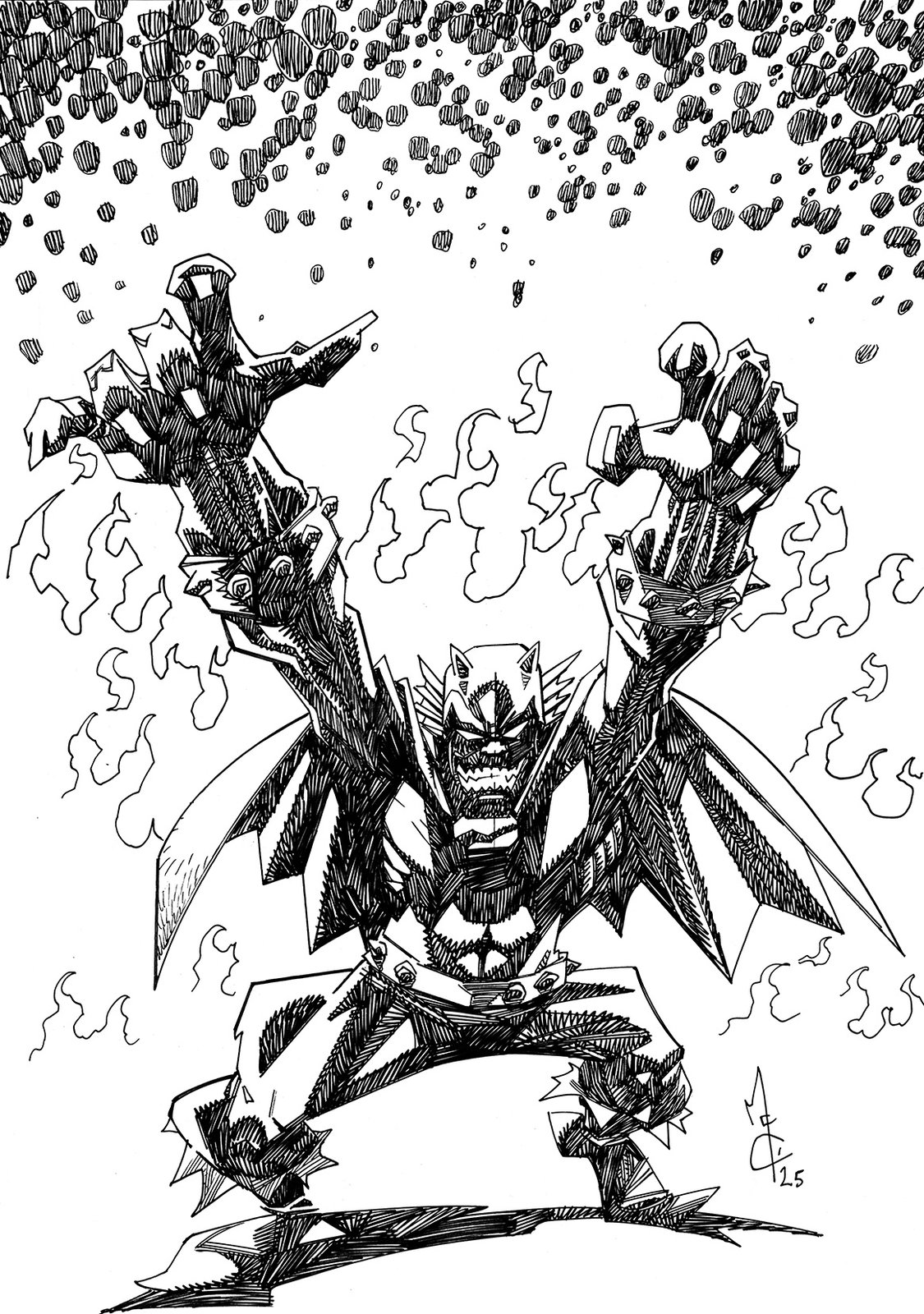 Image of Original Demon Drawing (2025)