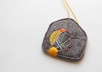 Image 3 of Textile pendant no.5