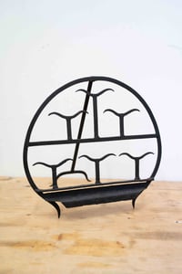 Image 1 of Irish 19th Century Wrought Iron Harnen Stand 
